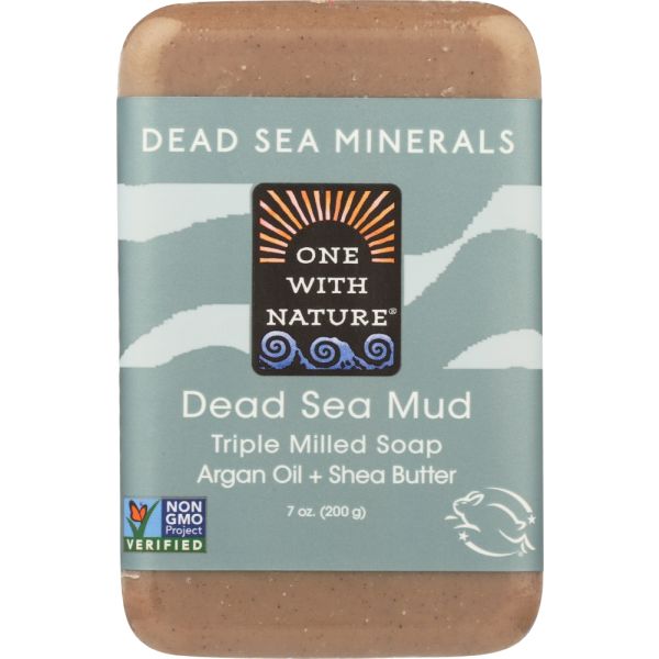 ONE WITH NATURE: Dead Sea Mud Minerals Soap Bar, 7 oz