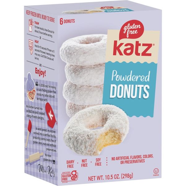 KATZ: Gluten Free Powdered Donuts, 10.5 oz