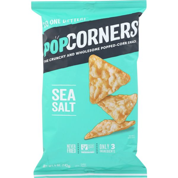 POPCORNERS: Popped Corn Chips Gluten Free Sea Salt, 5 oz