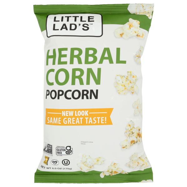 LITTLE LADS: Herbal Corn Popcorn, 6 oz