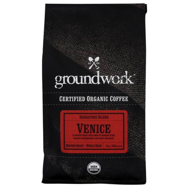 GROUNDWORK COFFEE: Organic Venice Coffee, 12 oz