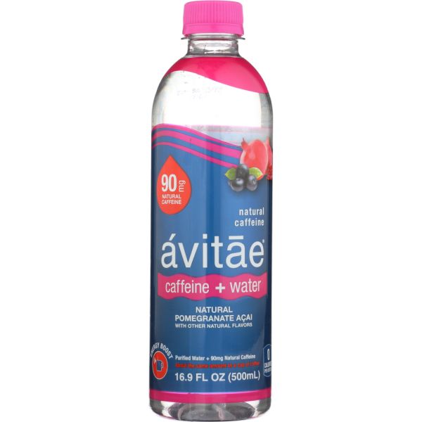 AVITAE: Water Caffeinated Pomegranate, 16.9 fo