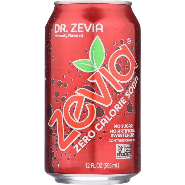 ZEVIA: Zero Calorie Soda Dr. Zevia 6-12 fl oz, 72 fl oz