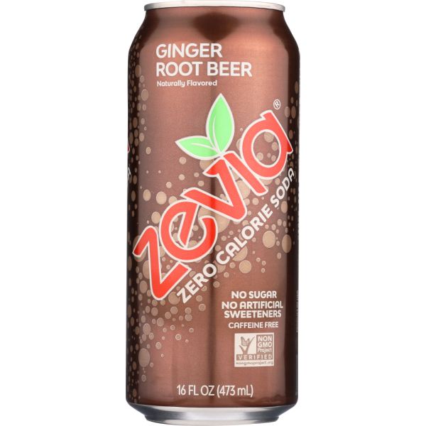 ZEVIA: Soda Ginger Root Beer, 16 fo