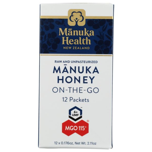 MANUKA HEALTH: Honey On The Go Mgo 115 Plus Sachets, 2.11 oz