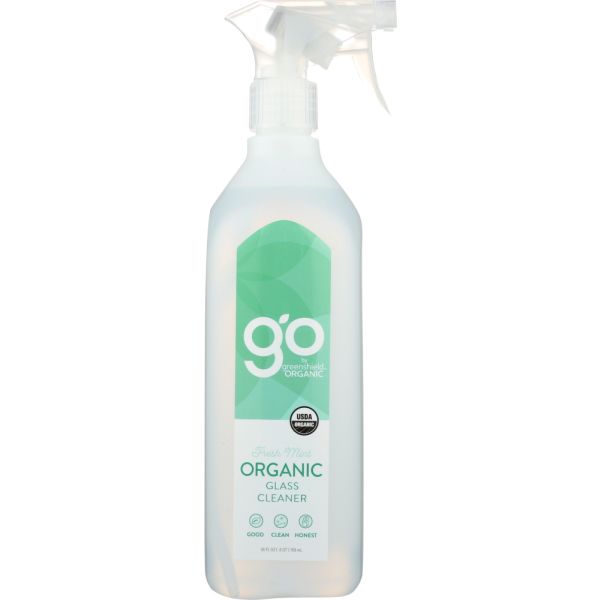 GO BY GREENSHIELD ORGANIC: Organic Glass Cleaner in Fresh Mint, 26 fo