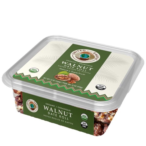 UNITED WITH EARTH: Organic Walnut Date Roll, 12 oz