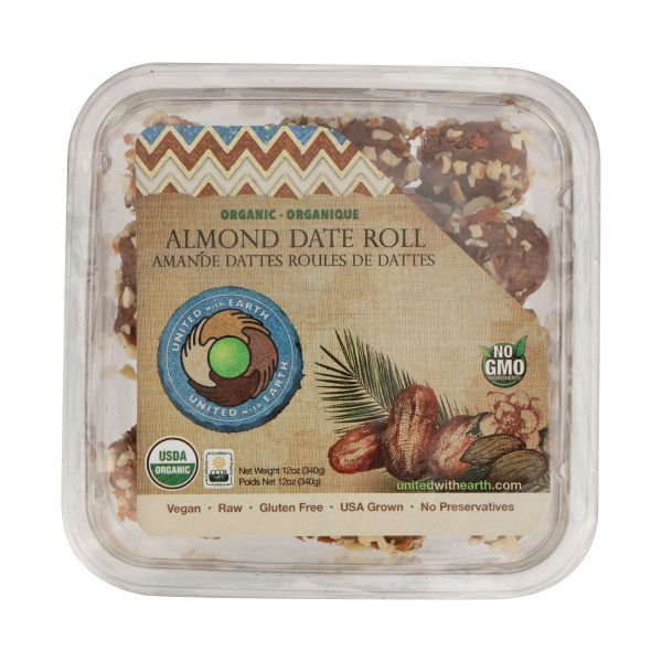 UNITED WITH EARTH: Organic Almond Roll Dates, 12 oz