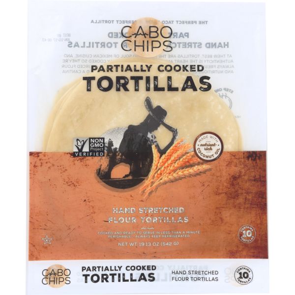 CABO CHIPS: Tortillas Flour and Coconut Oil, 19.12 oz