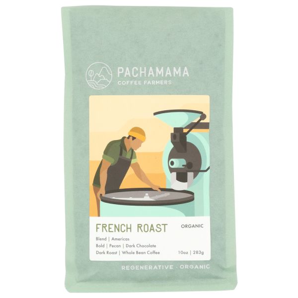 PACHAMAMA COFFEE COOPERATIVE: French Roast Organic Coffee, 10 oz