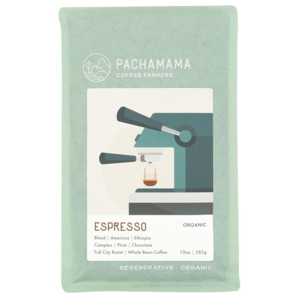 PACHAMAMA COFFEE COOPERATIVE: Classic Espresso Organic Coffee, 10 oz