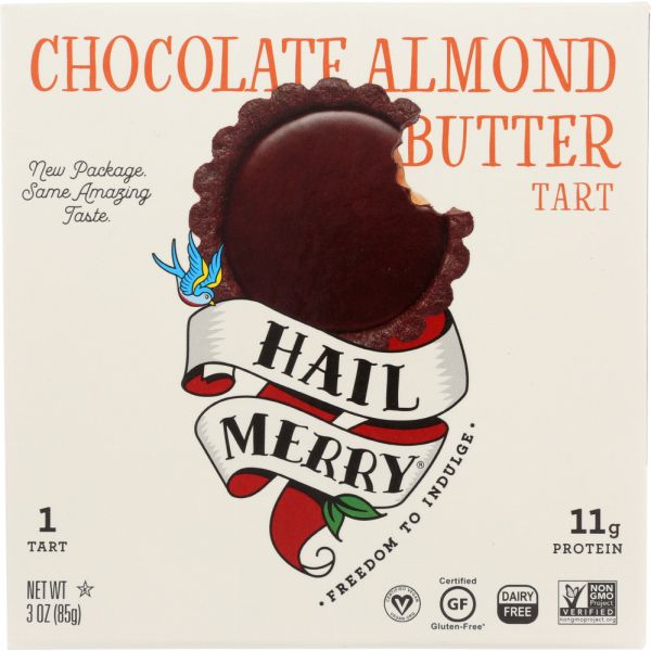 HAIL MERRY: Chocolate Almond Butter Tart, 3 oz