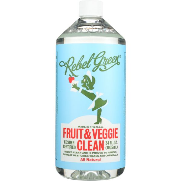 REBEL GREEN: Fruit and Veggie Clean Refill, 34 oz