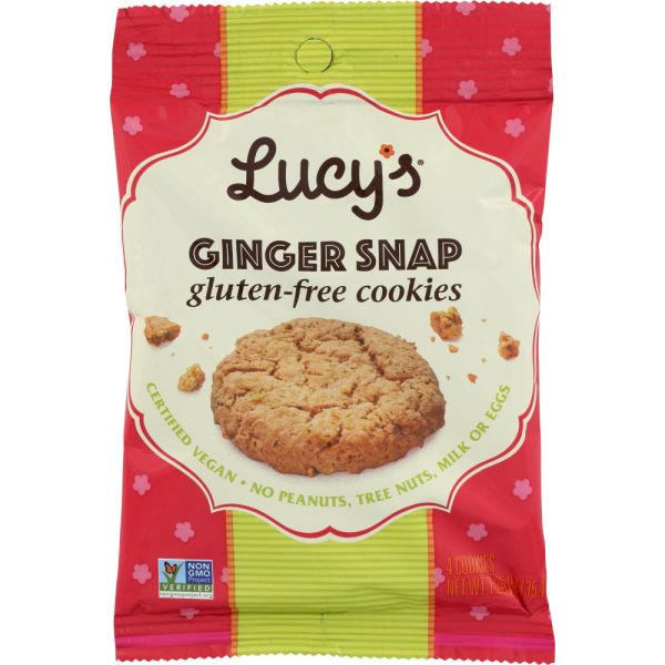 LUCYS: Cookie Grab and Go Ginger Snap, 1.25 oz