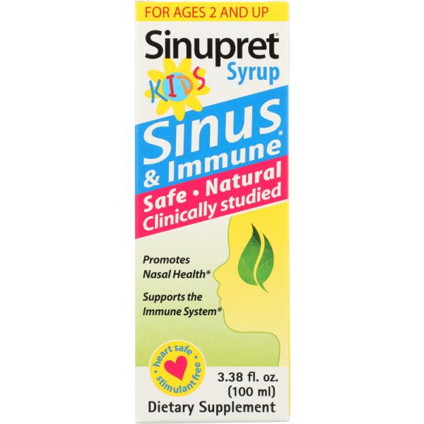 SINUPRET: Sinus and Immune Kids Syrup, 3.38 fo
