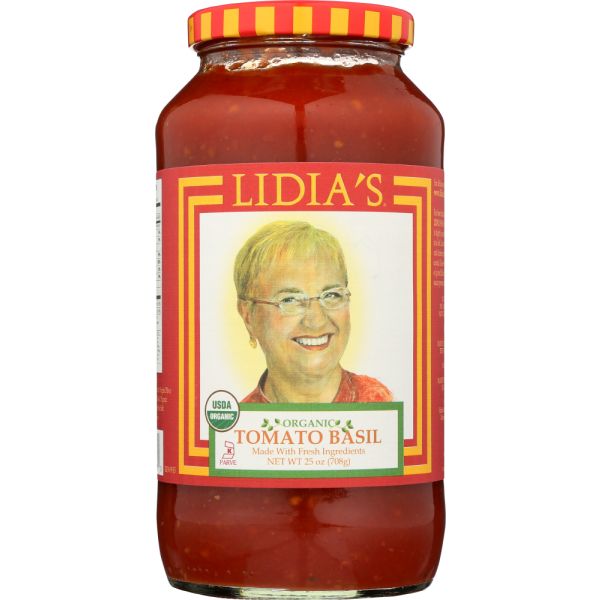 LIDIAS: Organic Tomato Basil Sauce, 25 oz