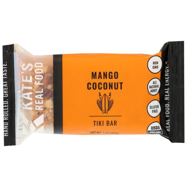 KATES REAL FOOD: Mango Coconut Bar, 2.2 oz
