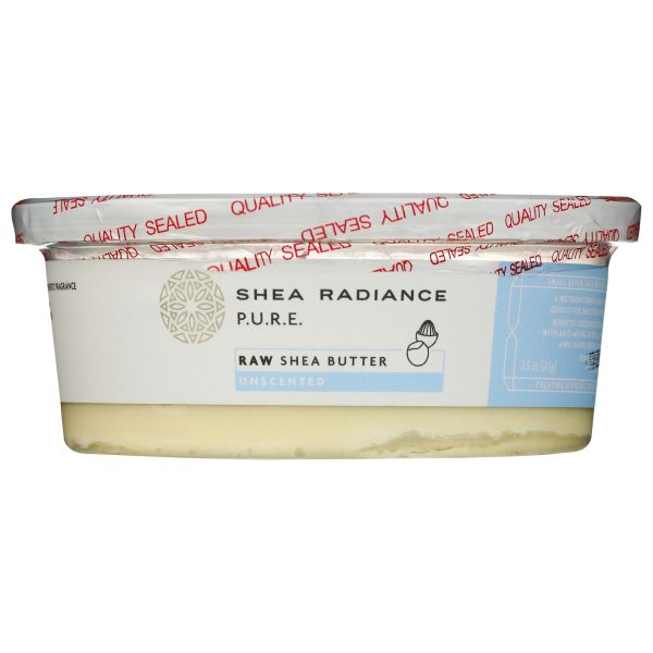 SHEA RADIANCE: Raw Shea Butter Unscented, 7.5 oz