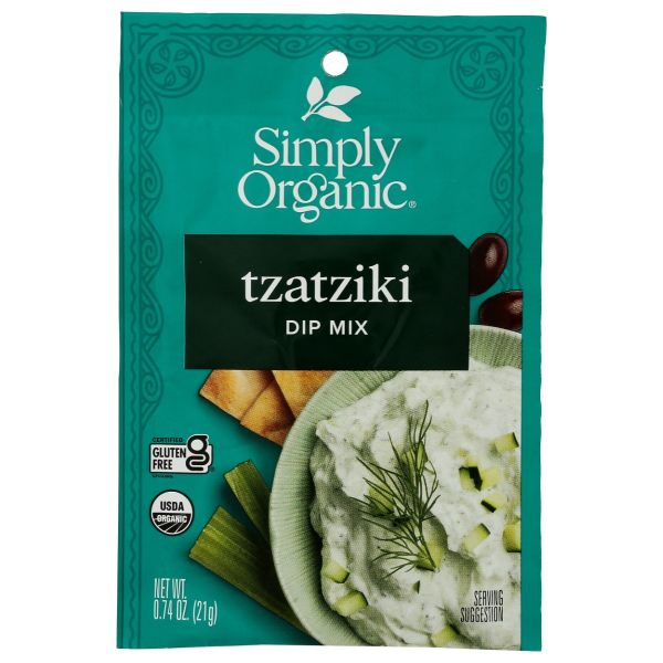 SIMPLY ORGANIC: Organic Tzatziki Dip Mix, 0.74 oz