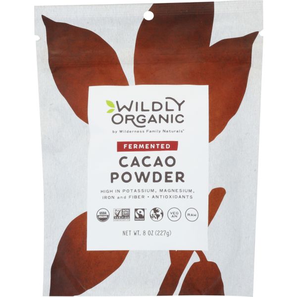 WILDLY ORGANIC: Powder Cacao Fermented, 8 OZ