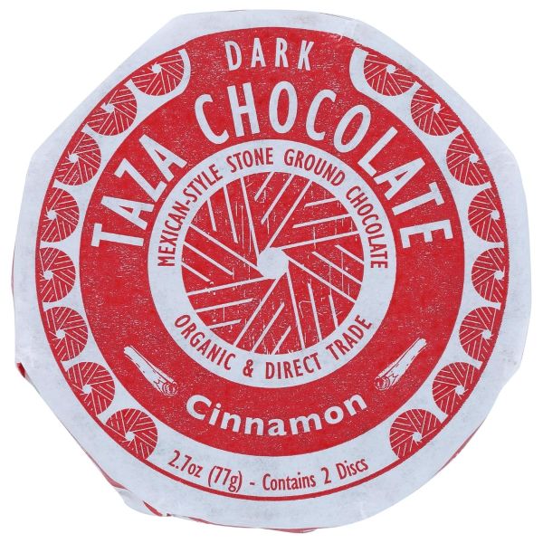 TAZA CHOCOLATE: Organic Mexicano Chocolate Disc Cinnamon, 2.7 oz