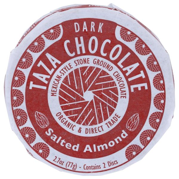 TAZA CHOCOLATE: Organic Mexicano Chocolate Disc Salted Almond, 2.7 oz