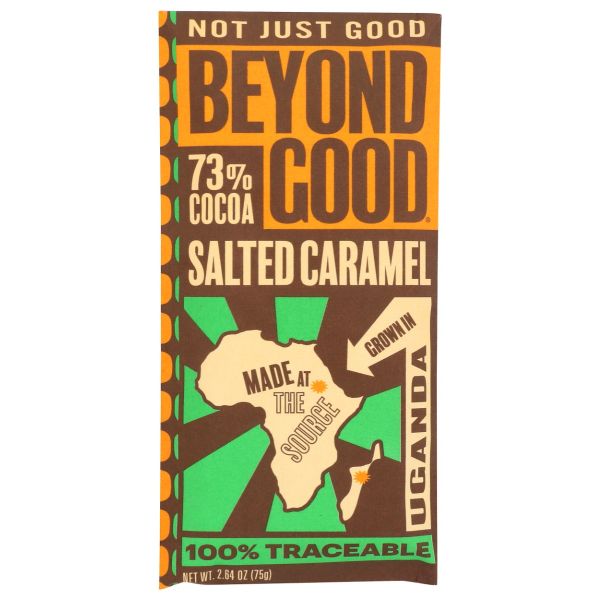 BEYOND GOOD: Salted Caramel Dark Chocolate Bar, 2.64 oz