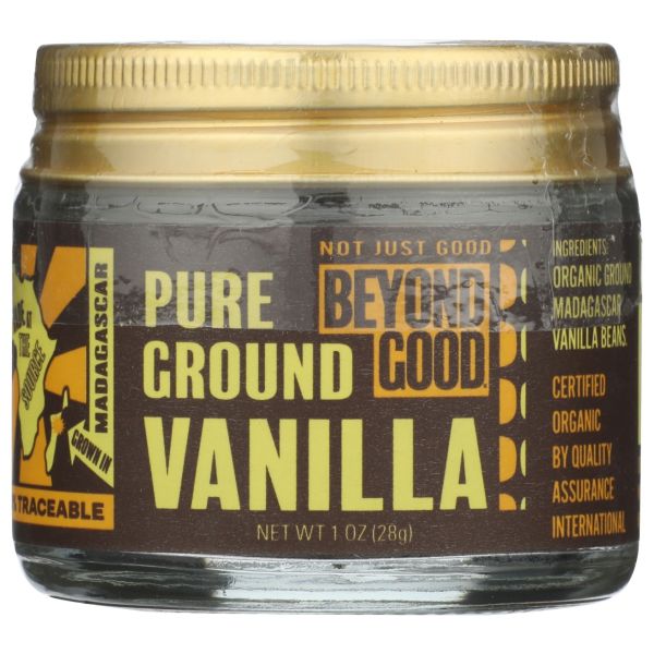 BEYOND GOOD: Organic Pure Ground Vanilla Powder, 1 oz
