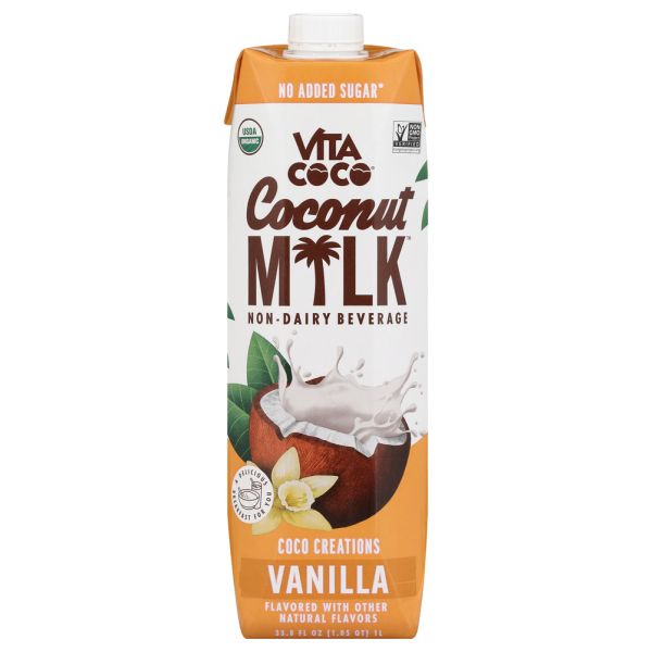 VITA COCO: Coconut Milk Vanilla, 1 lt