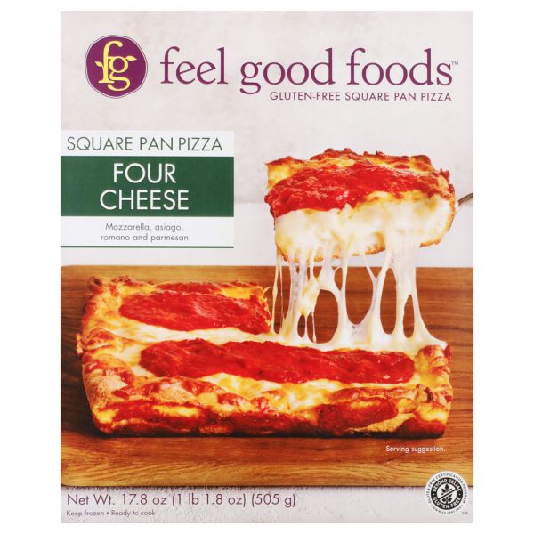FEEL GOOD FOODS: Four Cheese Pizza, 17.8 oz