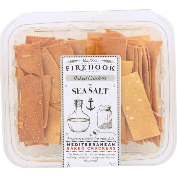 FIREHOOK: Seasalt Baked Cracker, 7 Oz