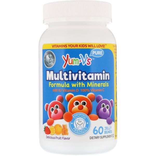YUM-VS: Jelly Multivitamin Formula Minerals Delicious Fruit, 60 pc