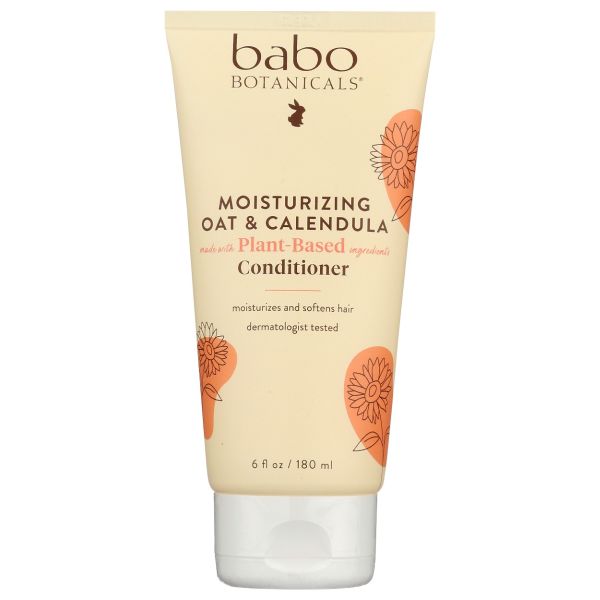 BABO BOTANICALS: Moisturizing Oat and Calendula Conditioner, 6 oz