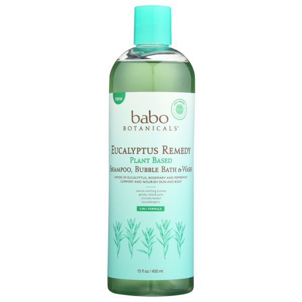 BABOBOTANI: Shampoo Bath Baby Eucalyp, 15 oz