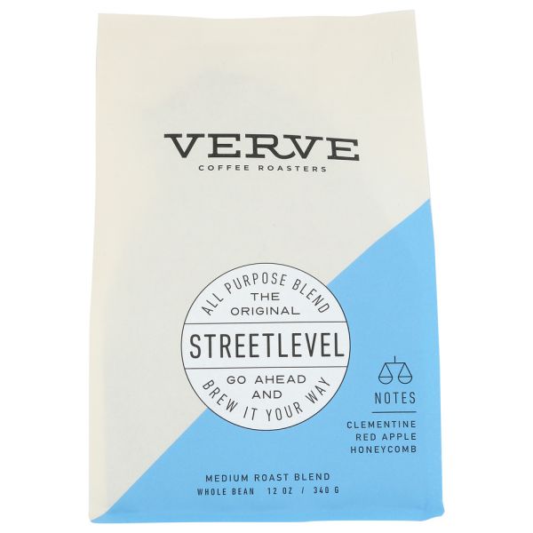 VERVE COFFEE ROASTER: Streetlevel Whole Bean Coffee, 12 oz