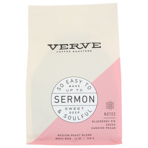 VERVE COFFEE ROASTERS: Sermon Whole Bean Coffee, 12 oz