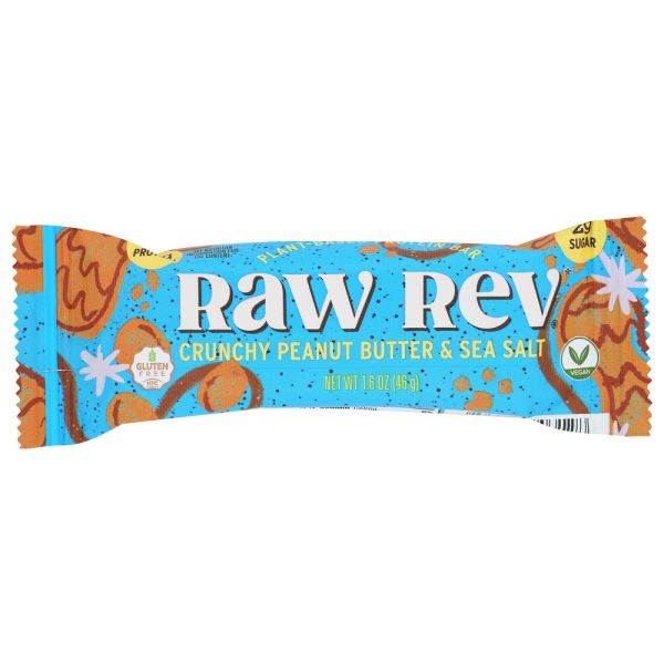 RAW REV: Crunchy Peanut Butter Sea Salt Bar, 1.6 oz