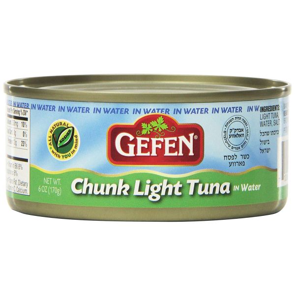 GEFEN: Chunk Light Tuna in Water, 6 oz