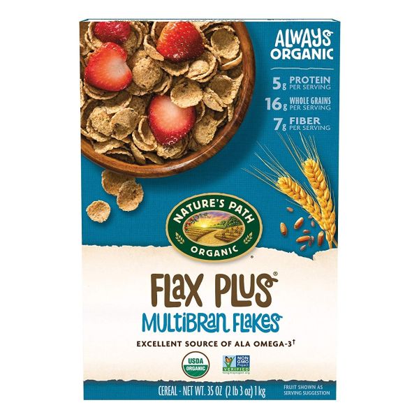 NATURES PATH: Organic Flax Plus Multibran Flakes, 35 oz
