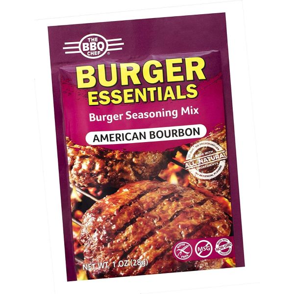 THE BBQ CHEF: Burger Essentials Seasoning Mix American Bourbon, 1 oz