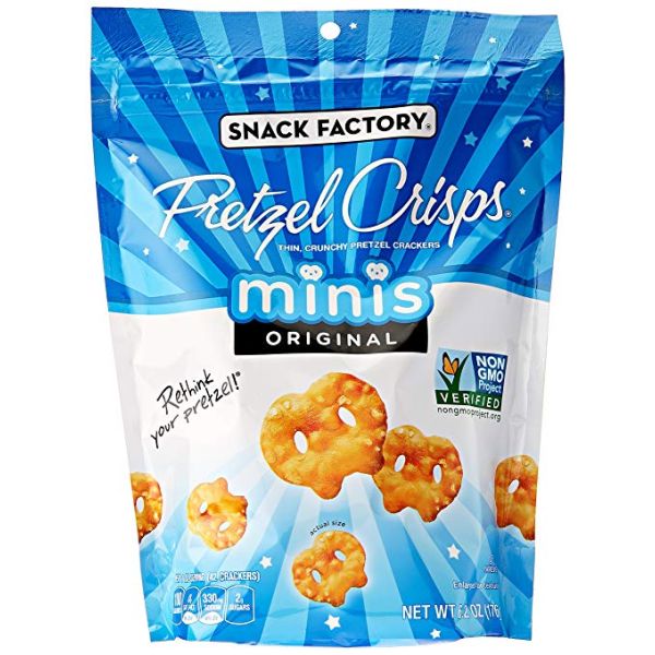 SNACK FACTORY: Pretzel Crisp Mini Original, 6.2 oz