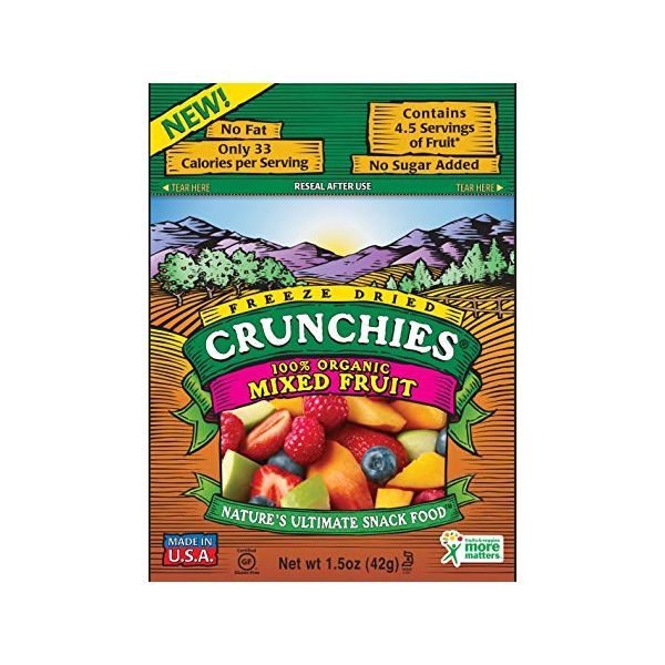 CRUNCHIES: Fruit Freeze Mixed Fruit Organic, 1.5 oz