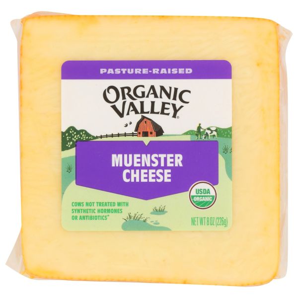 ORGANIC VALLEY: Muenster Cheese, 8 oz