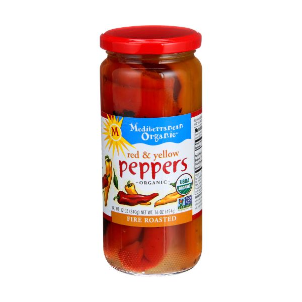 MEDITERRANEAN ORGANICS: Pepper Red Yllw, 16 OZ