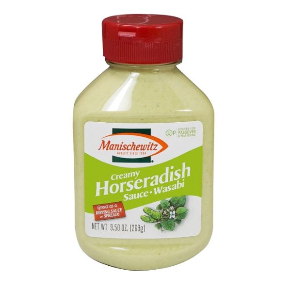 MANISCHEWITZ: Sauce Hrseradish Crmy Wasabi, 9.5 oz