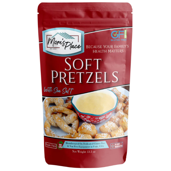 MOMS PLACE: Soft Pretzels With Sea Salt Mix, 13.1 oz