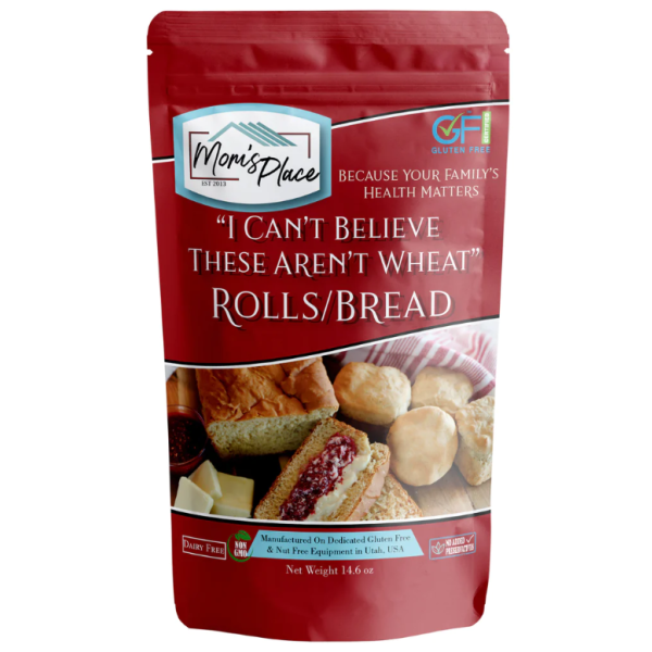 MOMS PLACE: Wheat Rolls Bread Mix, 14.6 oz