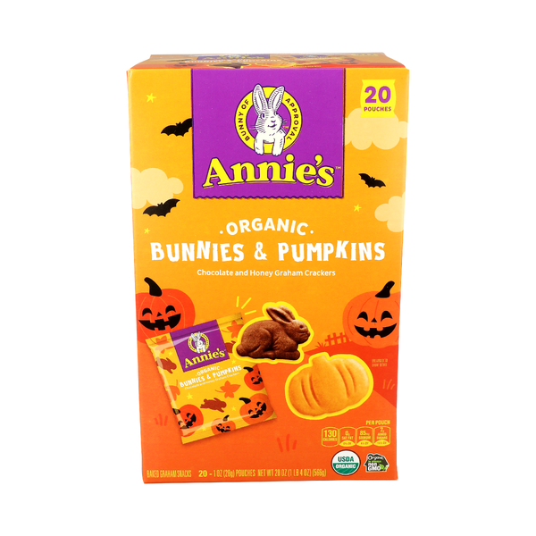 ANNIES HOMEGROWN: Organic Bunnies and Pumpkins Crackers 20 Count, 20 oz