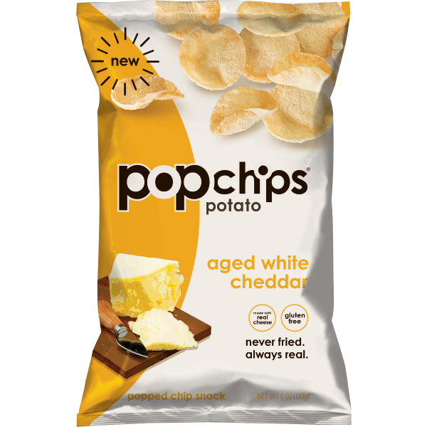 POPCHIPS: Aged White Cheddar, 5 oz