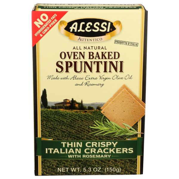 ALESSI: Spuntini Italian Rosemary Crackers, 5.3 oz